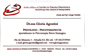 Contatti Dott Ssa Gloria Agostini
